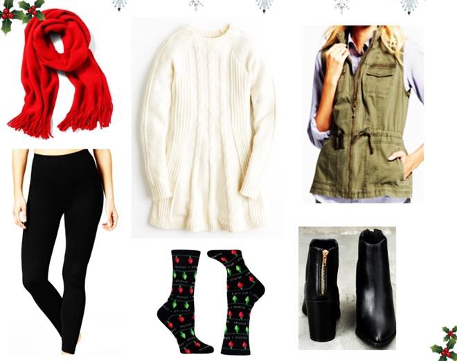 Mix đồ với váy sweater trắng cực đơn giản, tự tin xuống phố đón giáng sinh! Mix đồ với váy sweater trắng cực đơn giản, tự tin xuống phố đón giáng sinh!