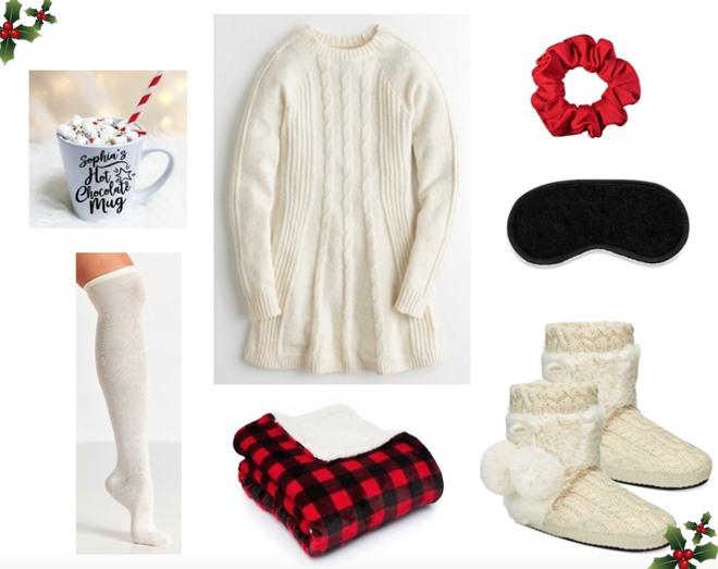 Mix đồ với váy sweater trắng cực đơn giản, tự tin xuống phố đón giáng sinh! Mix đồ với váy sweater trắng cực đơn giản, tự tin xuống phố đón giáng sinh!