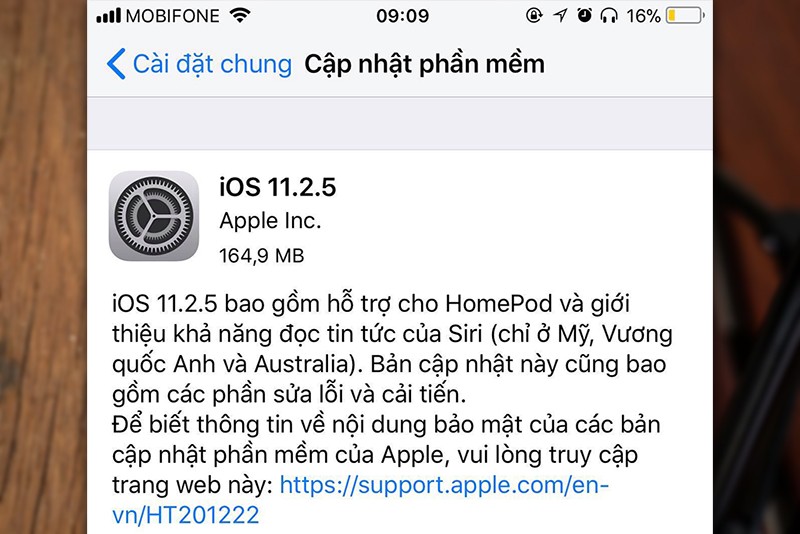 Apple cập nhật hệ điều hành iOS 11.2.5 nhưng "quên" lựa chọn tắt giảm hiệu năng Apple cập nhật hệ điều hành iOS 11.2.5 nhưng "quên" lựa chọn tắt giảm hiệu năng