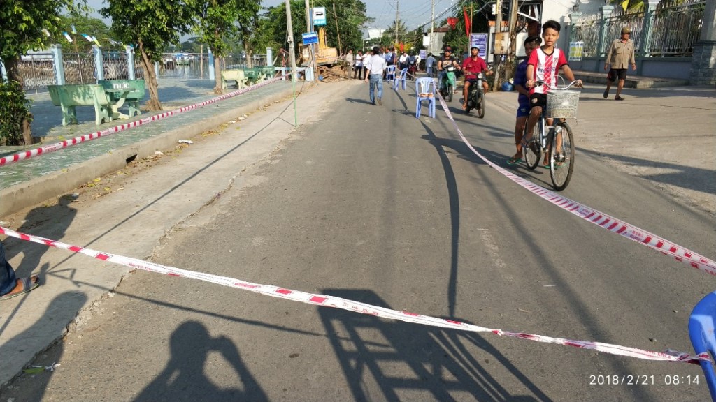 Sạt lở đe dọa nhà thờ ông Chưởng