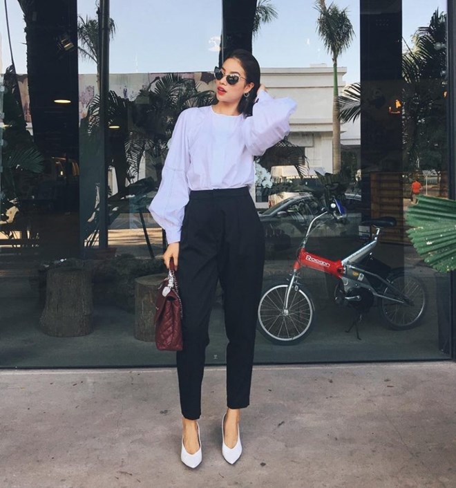 Trang phục denim phủ sóng street style của mỹ nhân Việt tuần qua