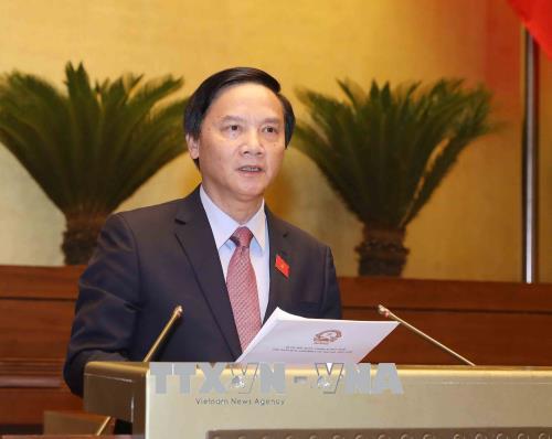 Thông qua dự thảo Nghị quyết về Chương trình xây dựng luật, pháp lệnh năm 2019