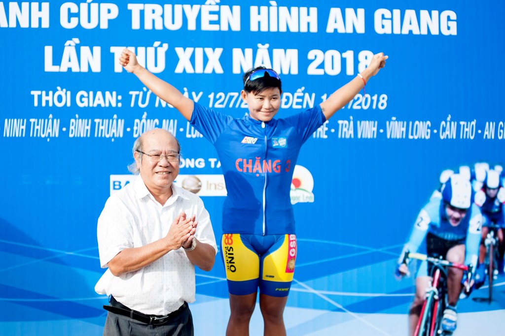 Chặng 4 Giải Xe đạp nữ toàn quốc mở rộng tranh Cúp Truyền hình An Giang lần 19–2018: tay đua Changpeng Nontasin rút thắng chặng