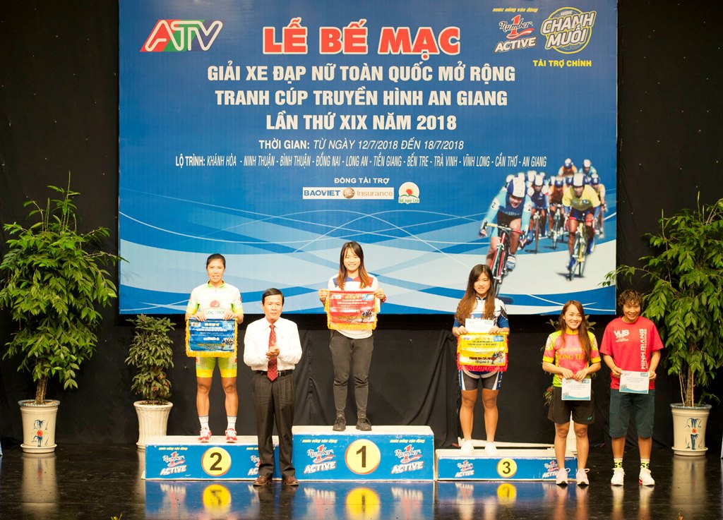 Tay đua Nguyễn Thị Thu Mai đoạt Áo vàng Giải Xe đạp nữ toàn quốc mở rộng tranh Cúp Truyền hình An Giang lần 19–2018