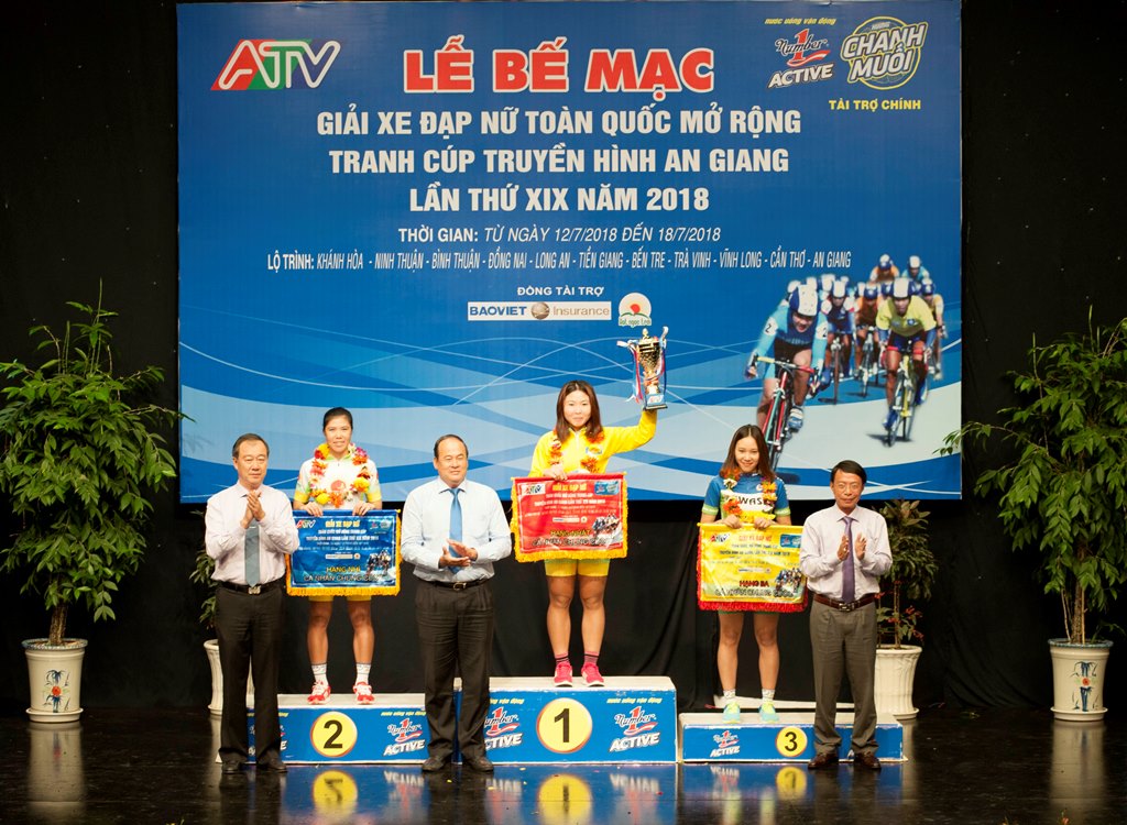 Tay đua Nguyễn Thị Thu Mai đoạt Áo vàng Giải Xe đạp nữ toàn quốc mở rộng tranh Cúp Truyền hình An Giang lần 19–2018