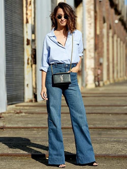 Kiểu quần jeans vừa thoải mái lại không lỗi mốt đang được lòng chị em