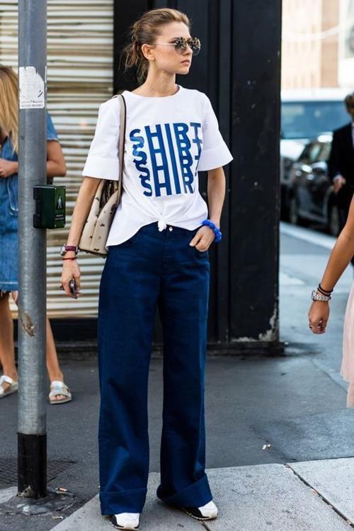 Kiểu quần jeans vừa thoải mái lại không lỗi mốt đang được lòng chị em