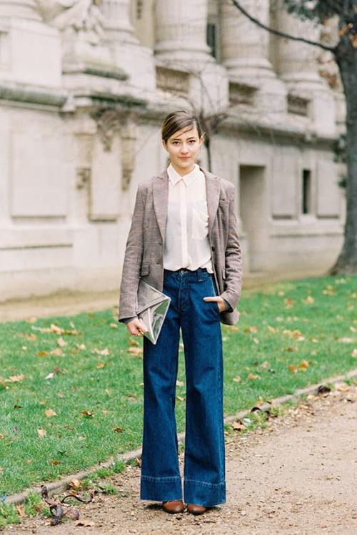Kiểu quần jeans vừa thoải mái lại không lỗi mốt đang được lòng chị em