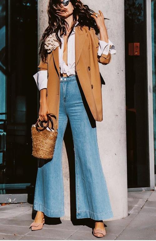 Kiểu quần jeans vừa thoải mái lại không lỗi mốt đang được lòng chị em