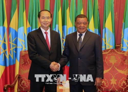 Chủ tịch nước Trần Đại Quang kết thúc tốt đẹp chuyến thăm Ethiopia và Ai Cập