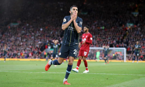 Mahrez đá hỏng phạt đền, Man City lỡ cơ hội đánh bại Liverpool