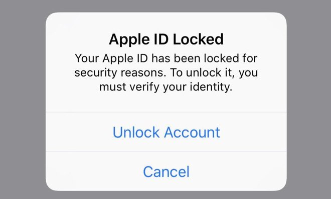 Một số người dùng Apple bất ngờ bị khóa Apple ID