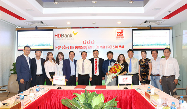 HD Bank đồng hành với Sao Mai Group xúc tiến dự án điện NLMT