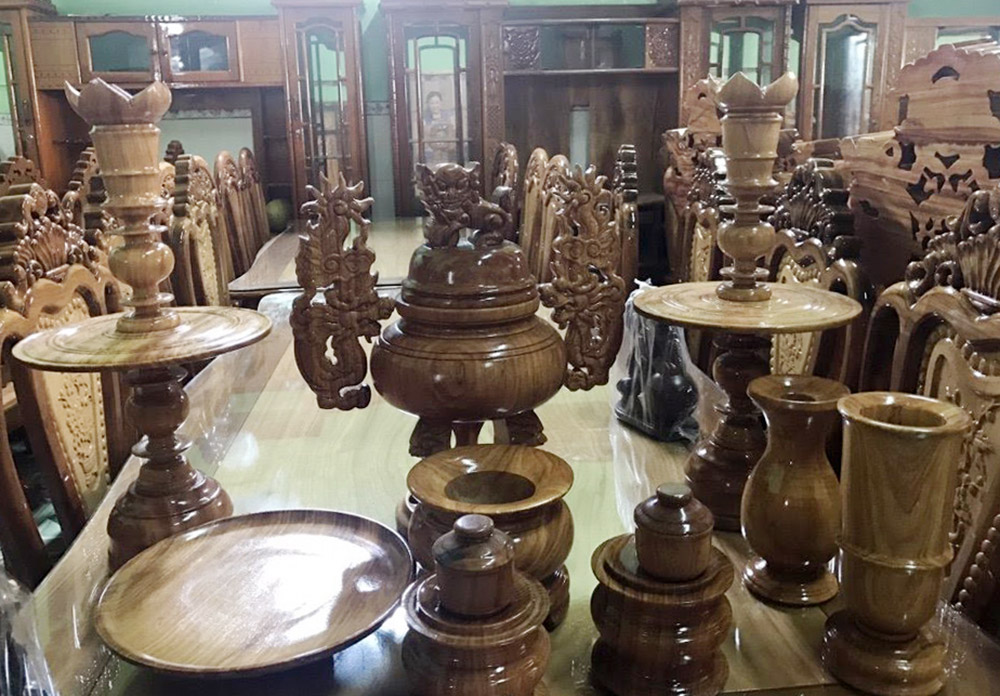 Nhộn nhịp làng nghề mộc Chợ Thủ