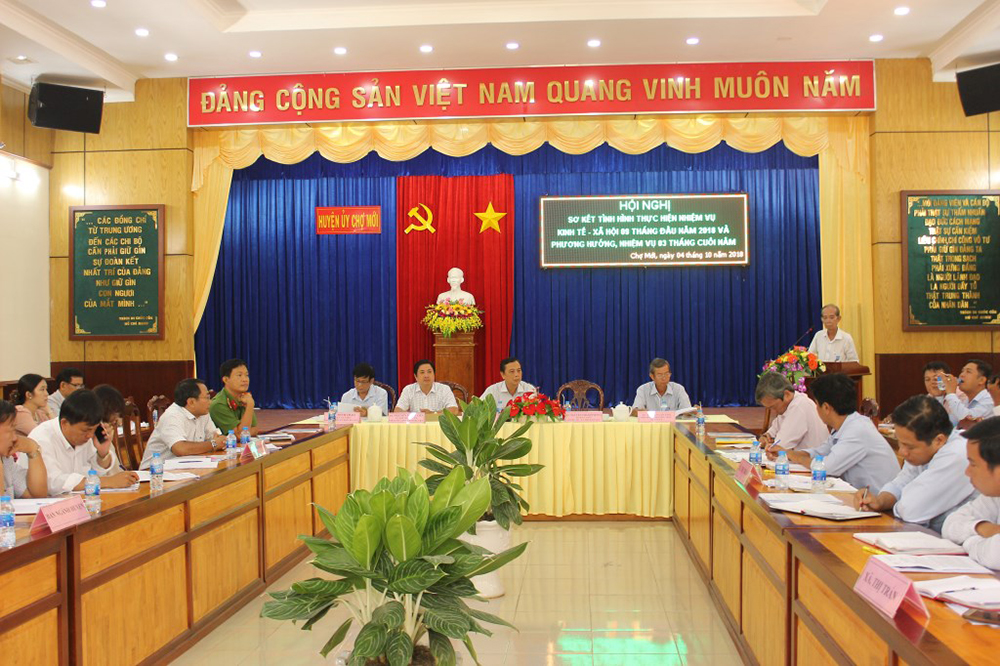 Chợ Mới tăng tốc phát triển kinh tế - xã hội năm 2019 Chợ Mới tăng tốc phát triển kinh tế - xã hội năm 2019
