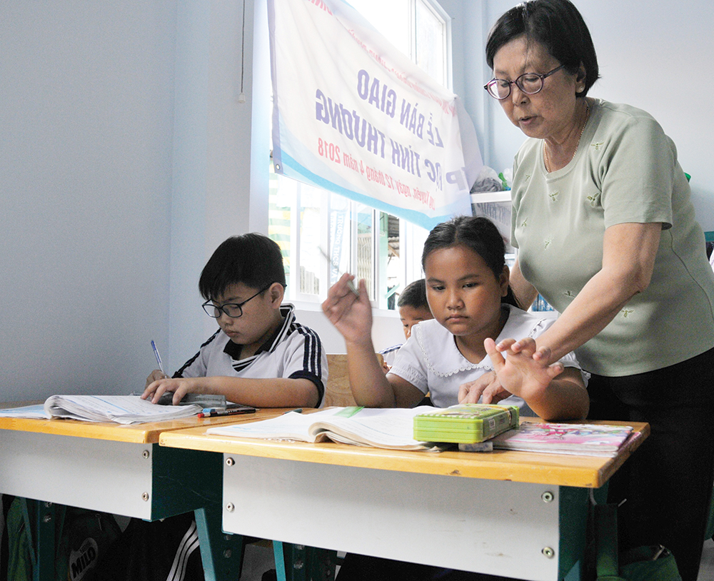 Tấm lòng người cựu chiến binh với lớp học tình thương