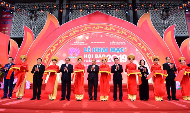 Thủ tướng Chính phủ Nguyễn Xuân Phúc dự khai mạc Hội báo toàn quốc năm 2019