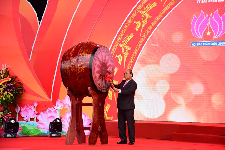 Thủ tướng Chính phủ Nguyễn Xuân Phúc dự khai mạc Hội báo toàn quốc năm 2019