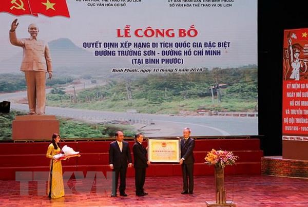 Công bố di tích quốc gia đặc biệt Đường Trường Sơn tại Bình Phước