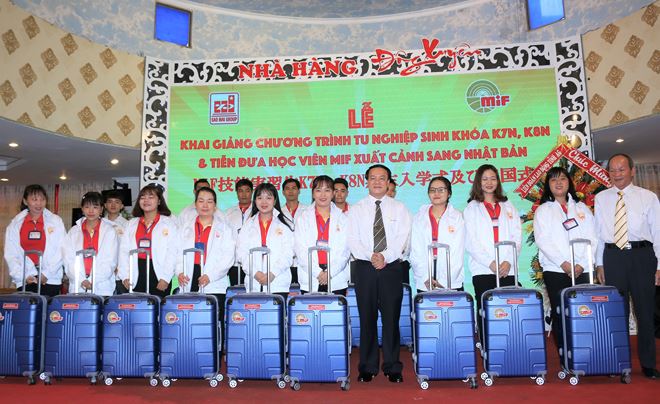 MIF, thành viên Tập đoàn Sao Mai đưa thực tập sinh sang Nhật làm việc