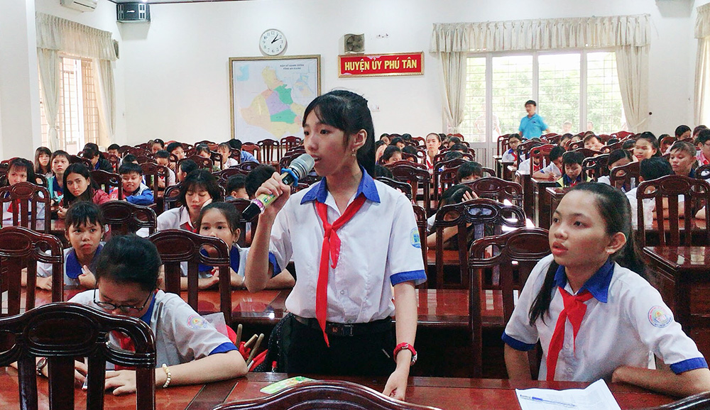Hội Đồng đội Phú Tân tổ chức Trại huấn luyện Ban Chỉ huy Liên đội