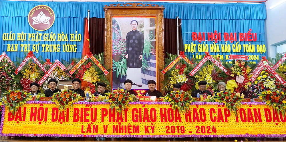 Đại hội đại biểu tín đồ Phật giáo Hòa Hảo cấp toàn đạo lần thứ V (nhiệm kỳ 2019-2024) thành công tốt đẹp