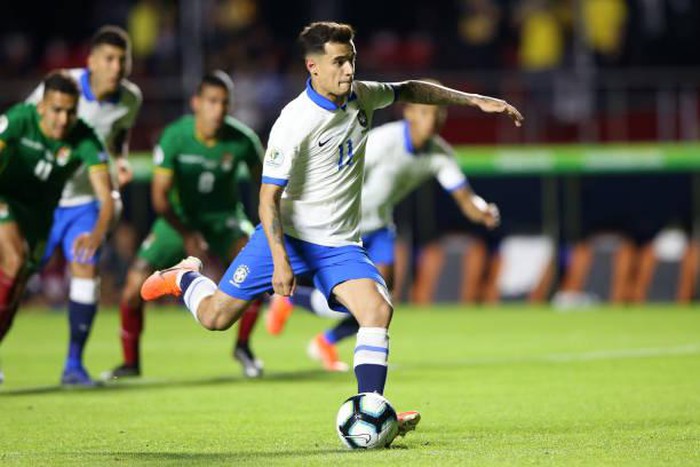 Coutinho bùng nổ, Brazil thắng tưng bừng trong ngày khai mạc Copa America