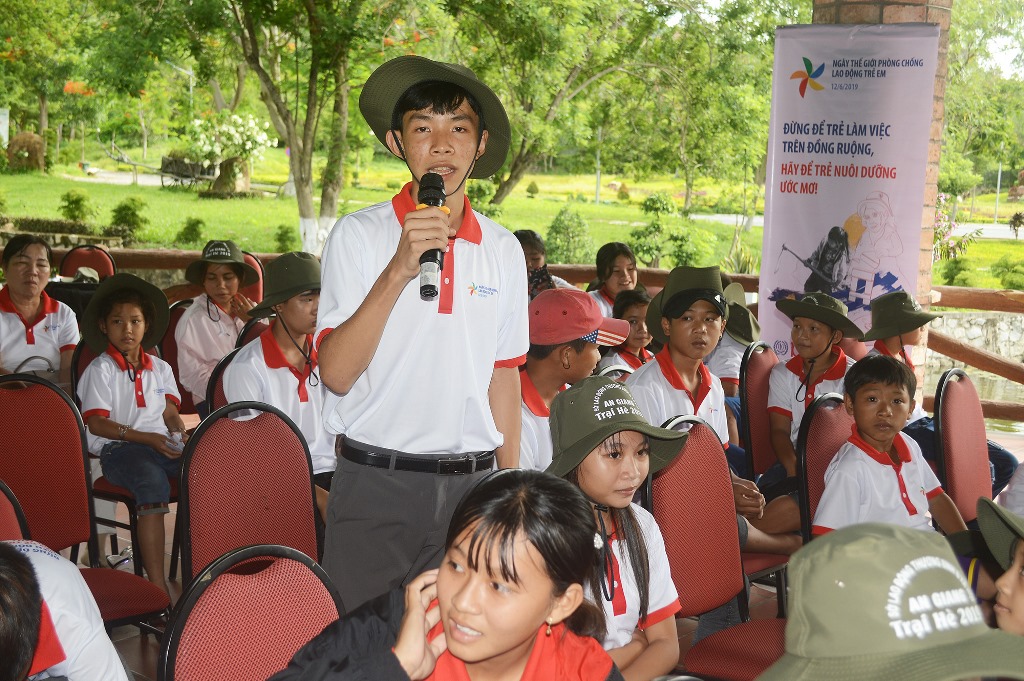 Tổ chức trại hè dành cho trẻ em có nguy cơ lao động sớm năm 2019