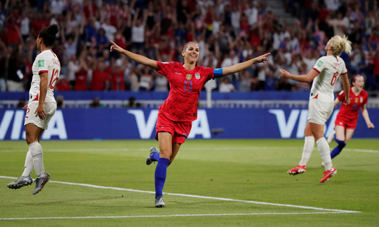 Alex Morgan sẽ giúp Mỹ bảo vệ ngôi hậu