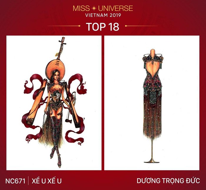 Miss Universe: 18 trang phục dân tộc cho Hoàng Thùy được chọn
