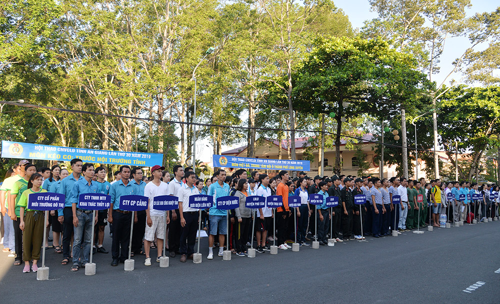 Khai mạc Hội thao Công nhân viên chức - lao động tỉnh An Giang lần thứ 30 năm 2019