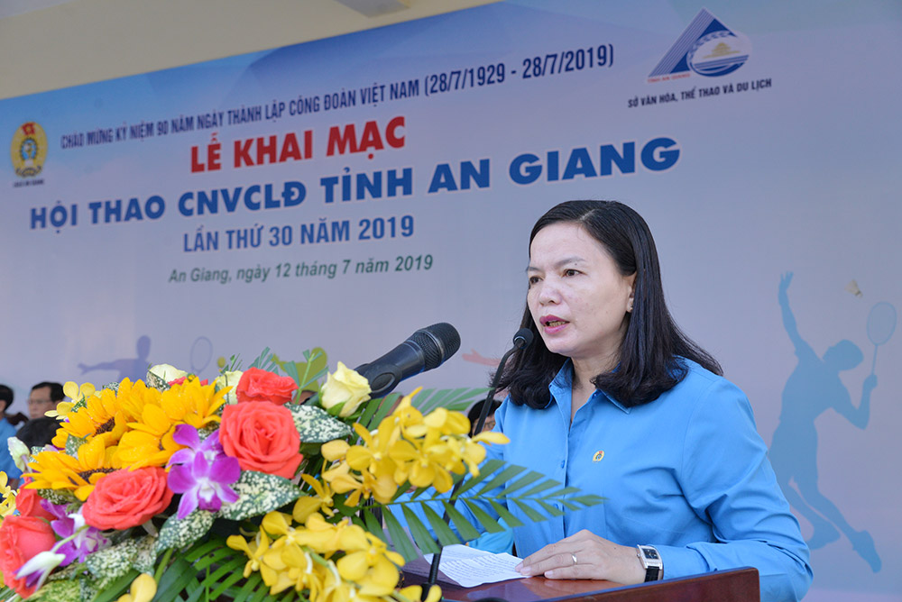 Khai mạc Hội thao Công nhân viên chức - lao động tỉnh An Giang lần thứ 30 năm 2019
