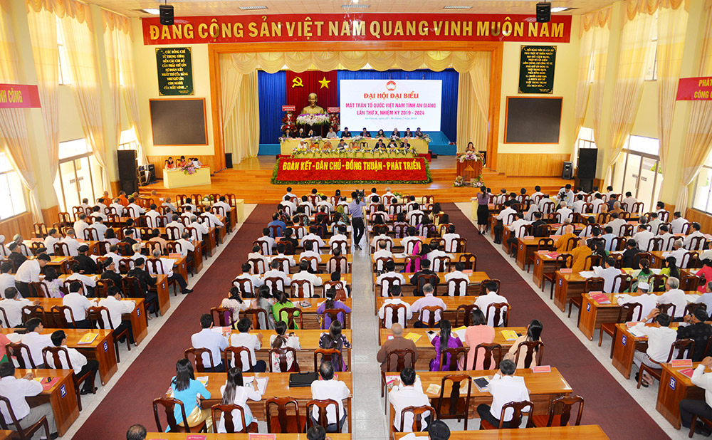 Những kỳ vọng vào đại hội Quang cảnh Đại hội đại biểu MTTQVN tỉnh lần thứ X (nhiệm kỳ 2019-2024)