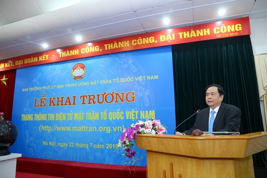 Khai trương Trang thông tin điện tử mới Mặt trận Tổ quốc Việt Nam