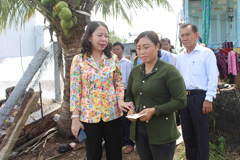 Tân Châu tập trung khắc phục hậu quả do giông lốc