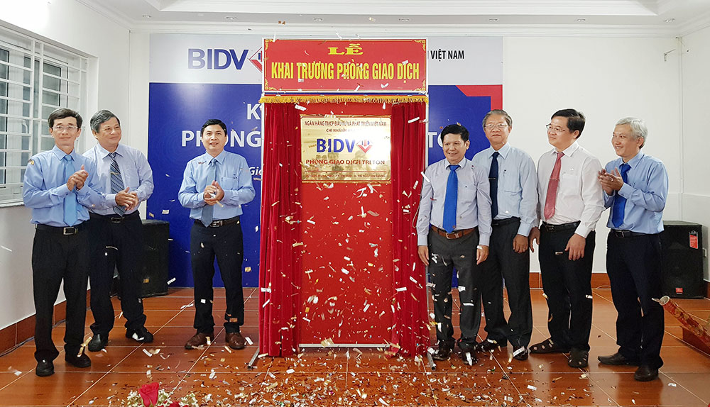 Khai trương Phòng Giao dịch BIDV Tri Tôn Rite of opening Tri Ton Transaction Office