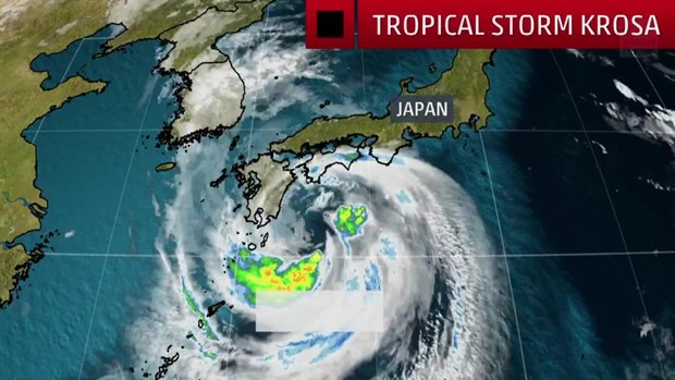 Bão Krosa: Nhật Bản sơ tán người dân, Hàn Quốc sẵn sàng ứng phó