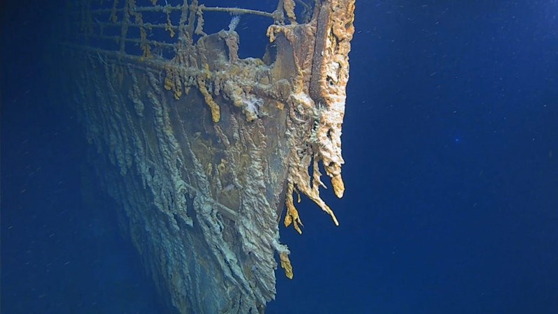 Hình ảnh mới 'gây sốc' của xác tàu Titanic dưới Đại Tây Dương
