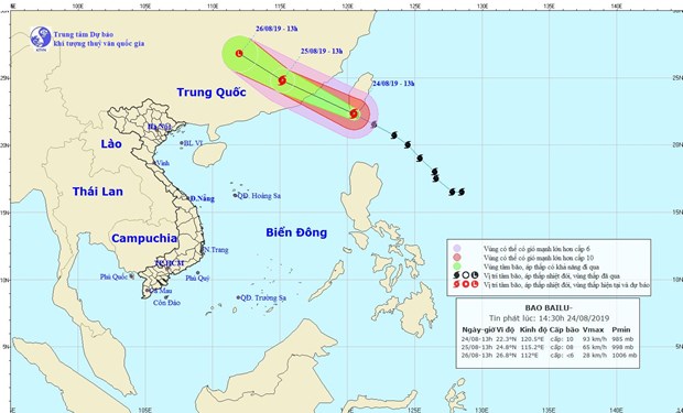 Các tỉnh, thành từ Quảng Ninh-Bình Định chủ động ứng phó với bão Bailu