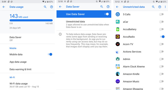 Cách đặt giới hạn dung lượng internet di động trên Android