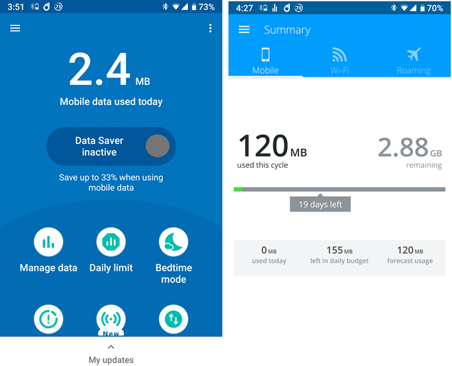 Cách đặt giới hạn dung lượng internet di động trên Android