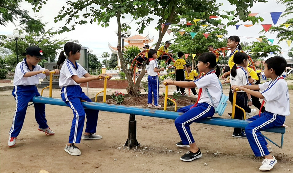 Khánh thành khu vui chơi thiếu nhi xã Long Hòa