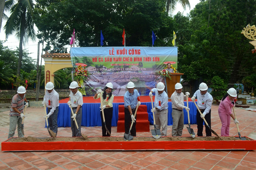 Khởi công xây dựng hồ cá sấu Năm Chèo