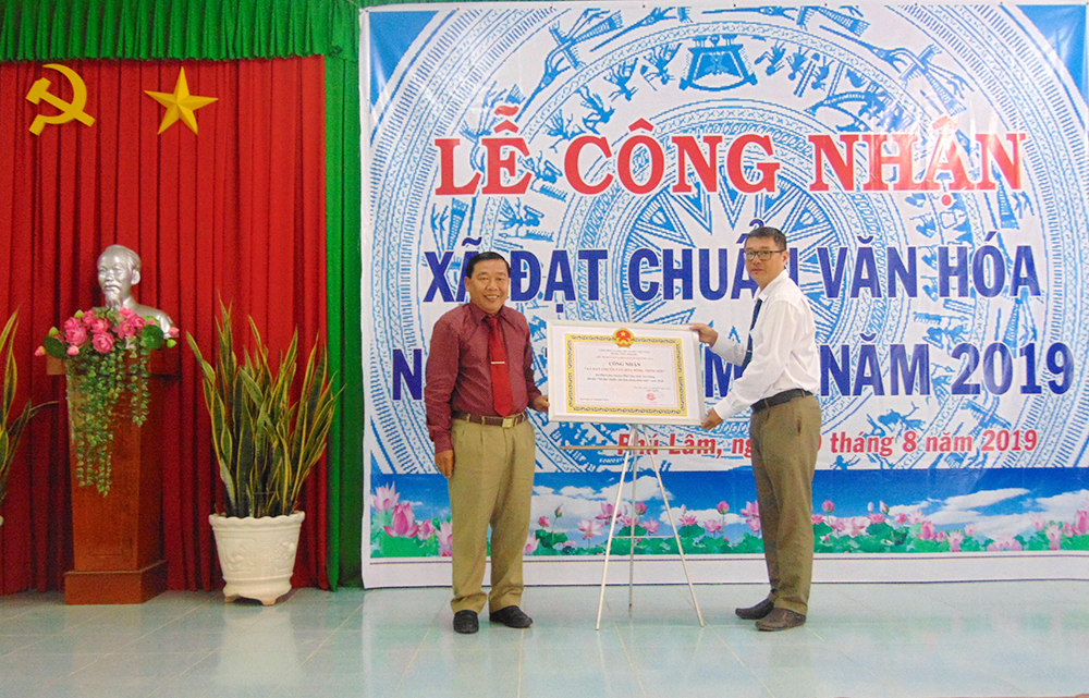 Phú Lâm đạt chuẩn "Xã văn hóa nông thôn mới" Phú Lâm đạt chuẩn
