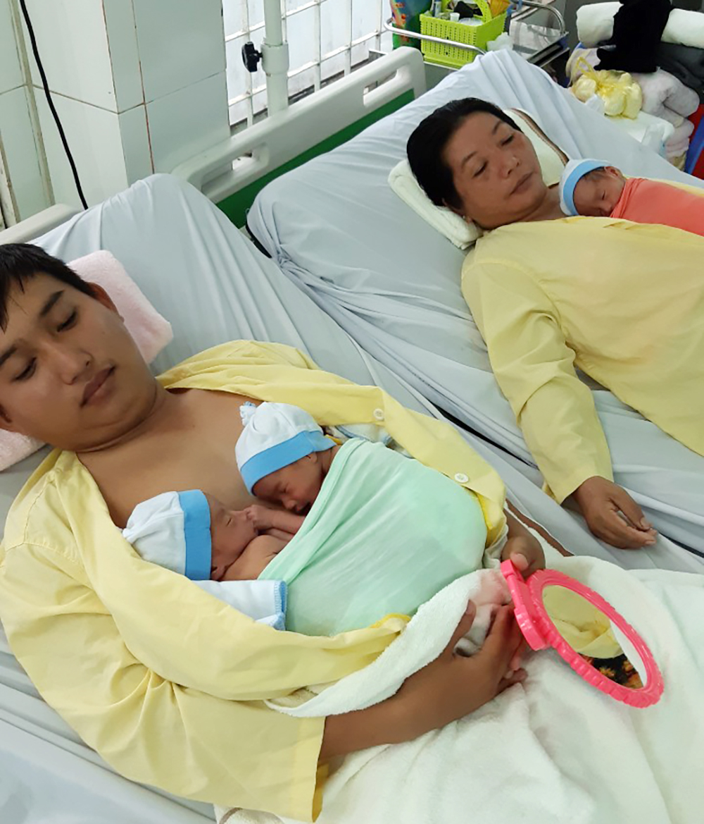 Sản phụ 22 tuổi ở Tân Châu sinh 3 bé trai Sản phụ 22 tuổi ở Tân Châu sinh 3 bé trai