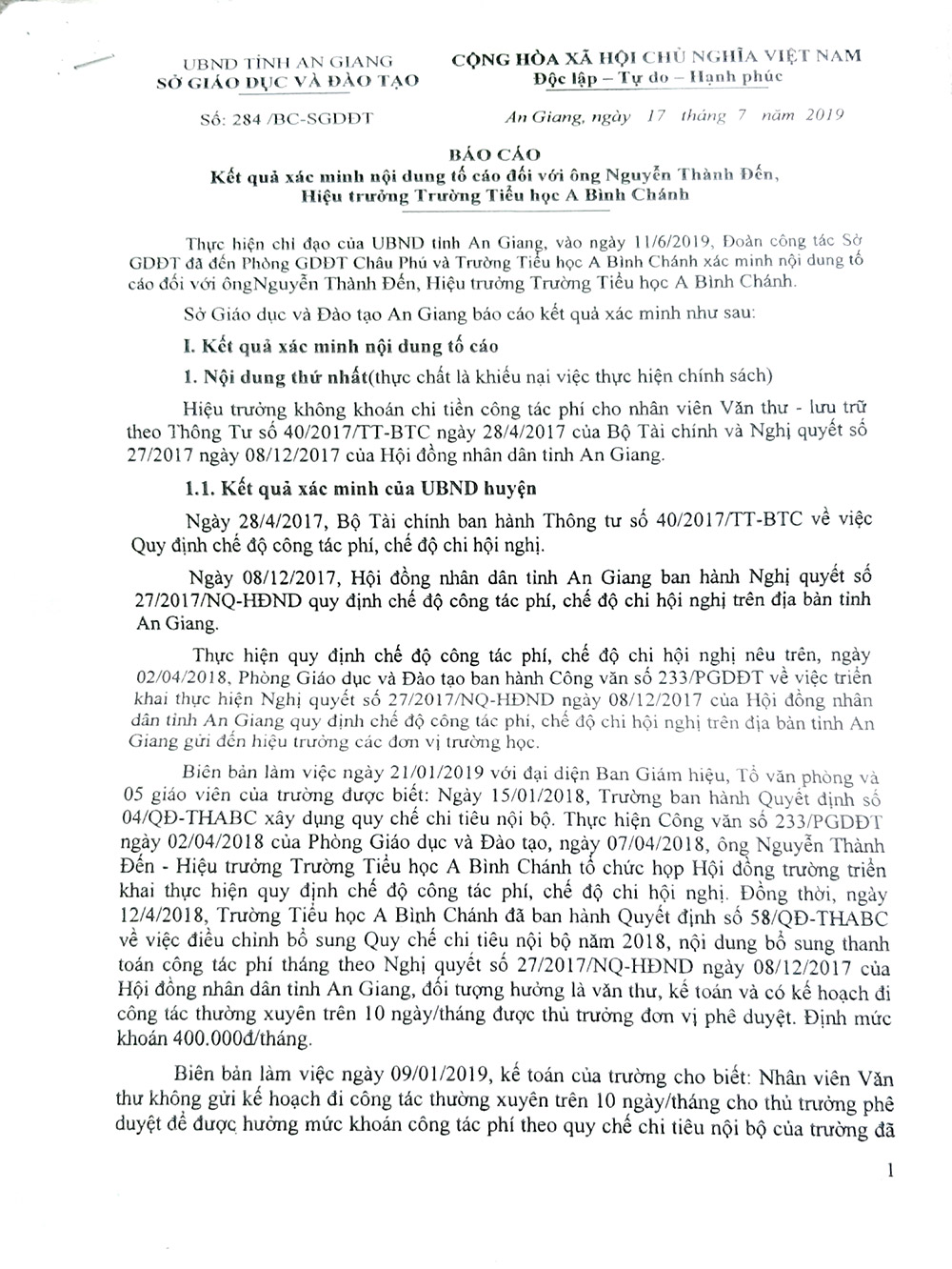 Bài viết của phóng viên khách quan, có căn cứ