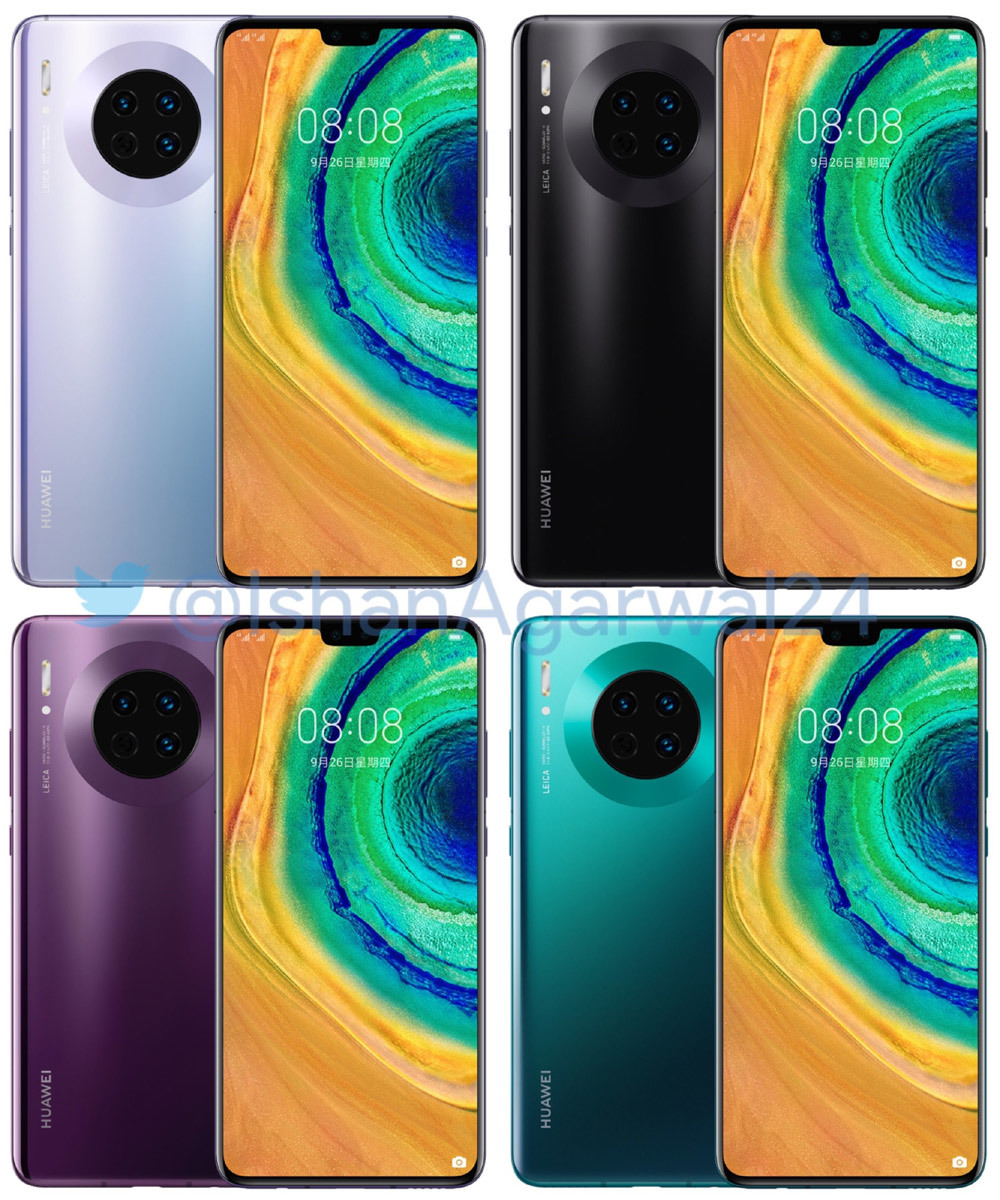 Mate 30, Mate 30 Pro lộ cấu hình trước giờ G, không có ứng dụng Google