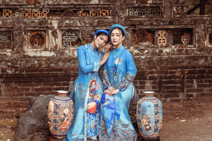 Áo dài cảm hứng nhã nhạc cung đình Huế