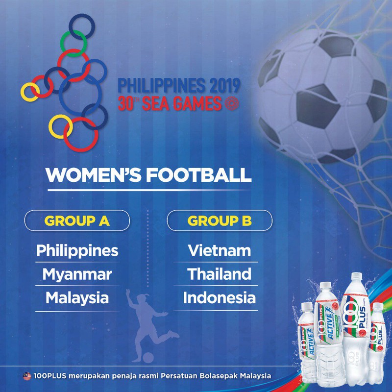 Bóng đá nữ SEA Games 30 cũng cùng bảng với Thái Lan