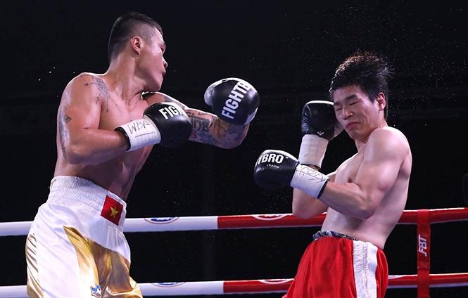 Trương Đình Hoàng xuất sắc hạ đối thủ Hàn Quốc, giành đai vô địch WBA